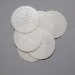 2 3/4'' (70mm) pack of 50 Priest Hosts with Ring