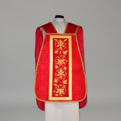 Roman Chasuble 10974 - Red  - 6