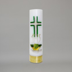 Decorated Oil Candle 11115  - 1