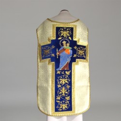 Marian Roman Chasuble 10977 - Blue  - 2