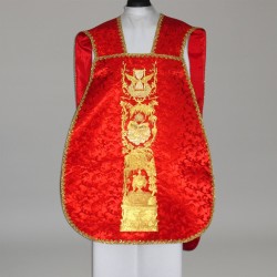 Roman Chasuble 11186 - Red  - 3