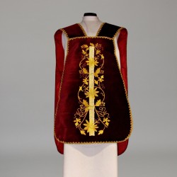Roman Chasuble 11190 - Red  - 3