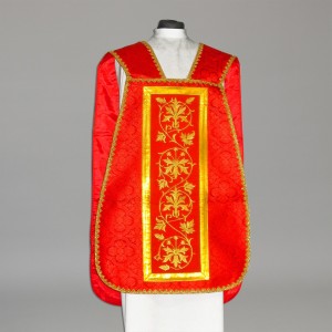 Roman Chasuble 11191 - Red  - 1