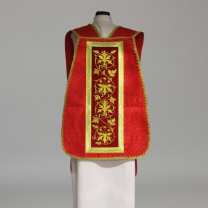 Roman Chasuble 11201 - Red  - 2