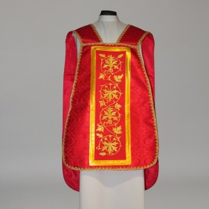 Roman Chasuble 11202 - Red  - 3