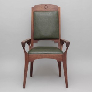 Oak Presidential Chair and 4 Matching Stools 12314  - 1