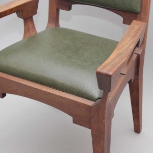 Oak Presidential Chair and 4 Matching Stools 12314  - 4
