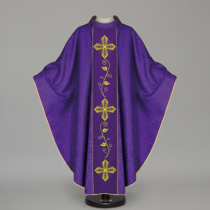 Gothic Chasuble 12676 - Purple  - 1