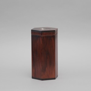 Dark Wood Money Collection Box 12707  - 4