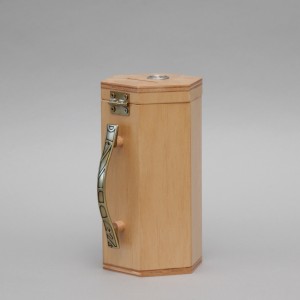 Light Wood Money Collection Box 12708  - 1