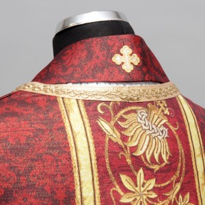 Printed Roman Chasuble 4538 - Red  - 7