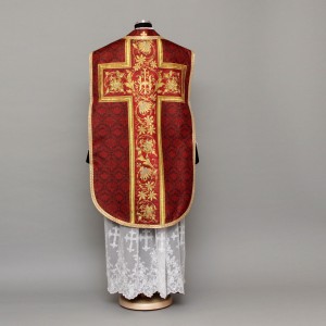 Printed Roman Chasuble 4538 - Red  - 1
