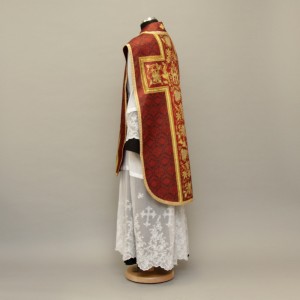 Printed Roman Chasuble 4538 - Red  - 9