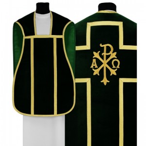Roman Chasuble 12760 - Green  - 1
