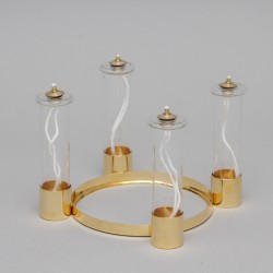 Metal Oil Advent Candles Holder 5995  - 4