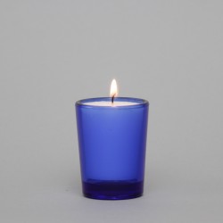 Blue Votive Glass suitable for 12 Hour Lights 12826  - 1