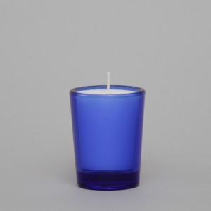 Blue Votive Glass suitable for 12 Hour Lights 12826  - 4