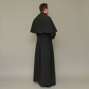 165cm Cassock with Attached Cape  - 8