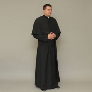 165cm Cassock with Attached Cape  - 10