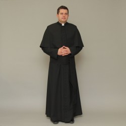 165cm Cassock with Attached Cape  - 1