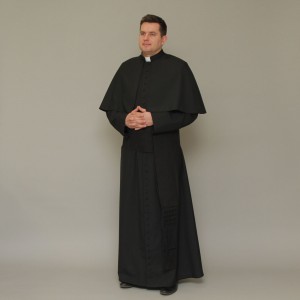 165cm Cassock with Attached Cape  - 11