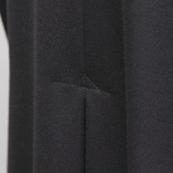 150cm Half-lined Thick Wool Black Cassock  - 26