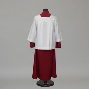 130cm Altar server cassock and pleated style cotta 13152  - 2