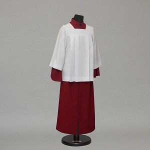 130cm Altar server cassock and pleated style cotta 13152  - 3