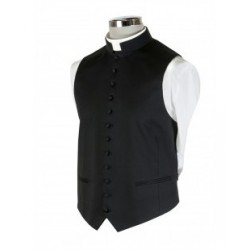 Poly-Wool Clerical Waistcoat  - 1