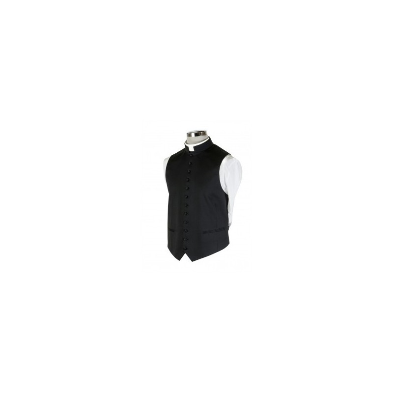 Poly-Wool Clerical Waistcoat  - 1
