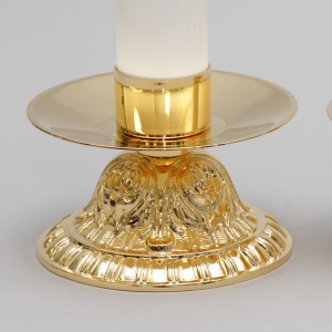 Crucifix and Candle Holders with Oil Candles, Set 6262  - 3