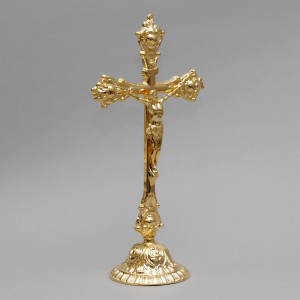 Crucifix and Candle Holders with Oil Candles, Set 6262  - 8