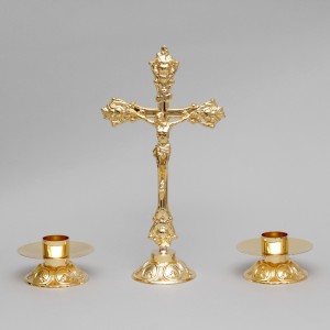 Cross and Candle holders with Oil candles, Set 5332  - 2