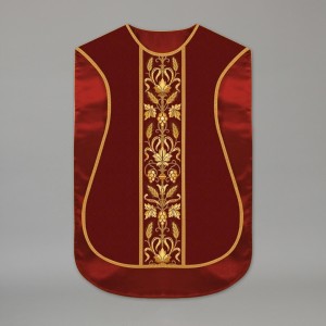 Printed Roman Chasuble 4533 - Red  - 2