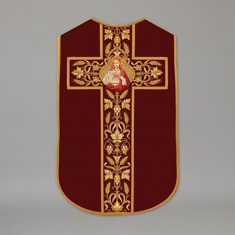 Printed Roman Chasuble 4533 - Red  - 1