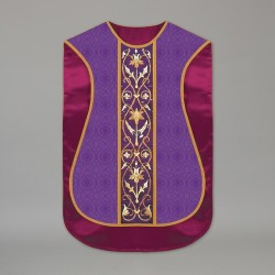 Printed Roman Chasuble 4536 - Purple  - 2