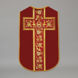 Printed Roman Chasuble 4538 - Red  - 12