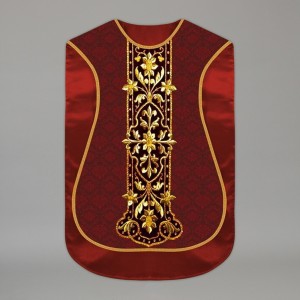 Printed Roman Chasuble 4561 - Red  - 2