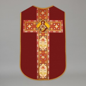 Printed Roman Chasuble 4563 - Red  - 1