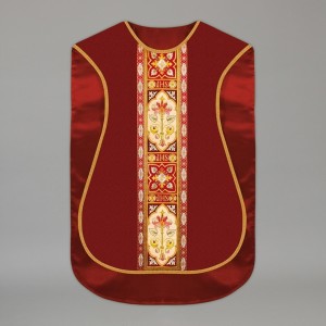 Printed Roman Chasuble 4563 - Red  - 2