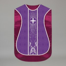 Printed Roman Chasuble 4564 - Purple  - 2