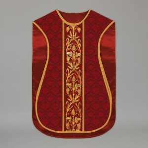 Printed Roman Chasuble 13686 - Red  - 2