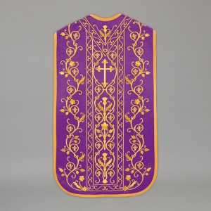 Roman Chasuble 13715 - Purple  - 1