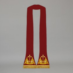 Roman Chasuble 13717 - Red  - 3