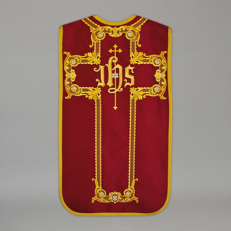 Roman Chasuble 13717 - Red  - 1