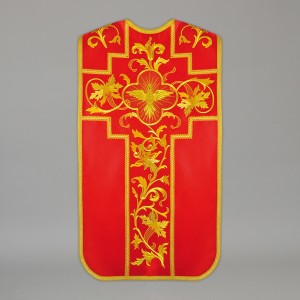 Roman Chasuble 13724 - Red  - 1