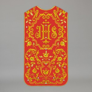 Roman Chasuble 13727 - Red  - 1