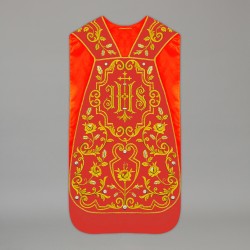Roman Chasuble 13727 - Red  - 2