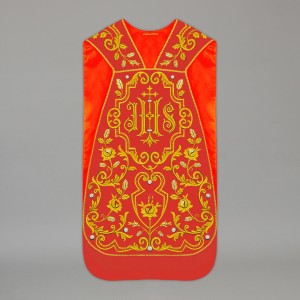 Roman Chasuble 13727 - Red  - 2