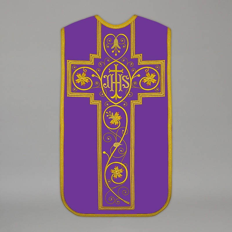 Roman Chasuble 13733 - Purple  - 1
